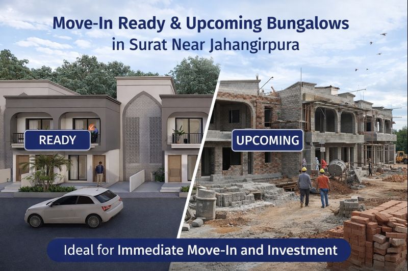 Ready and under-construction 3BHK bungalows in Jahangirpura – greenwood project with gated community living